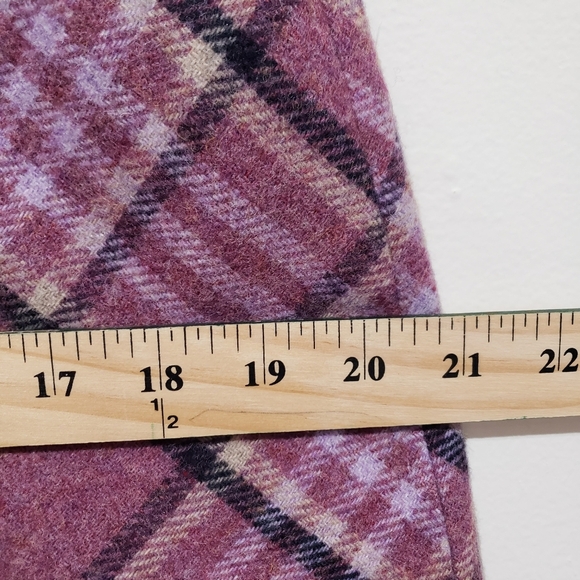 Talbolts Wool Blend Skirt Size 12 Pink Plaid Academia Preppy Casual Collegiate - Picture 13 of 14